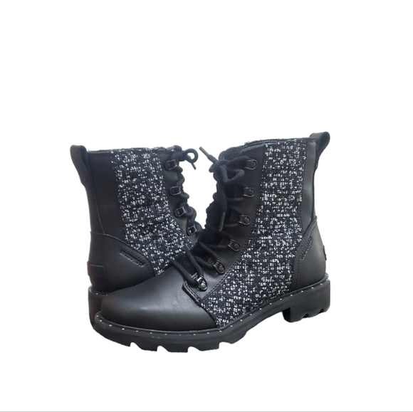 Sorel Shoes - SOREL Women's Lennox Lace Cozy Winter Shearling Bootie Black Size 9 NIB